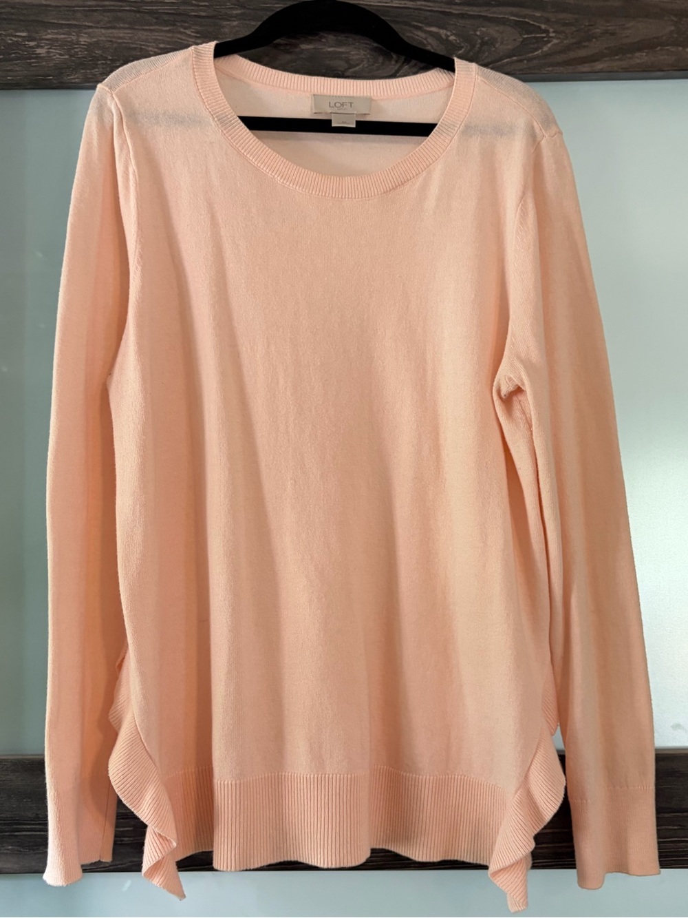 LOFT Peach Crewneck Sweater